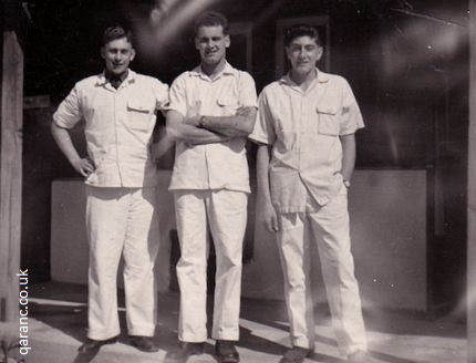 Jim Davis, Sgt Jack Scott and Terry Manning March 1958