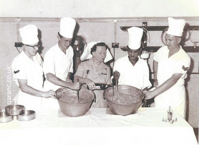 Army Catering Corps Making Christmas Pudding With Matron Major Moran BMH Mount Kellett