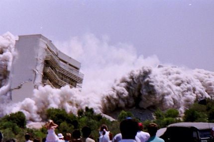 Cloud demolition BMH Dhekelia Building Rubble 1990