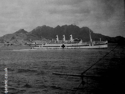 Hospital Ship Tairea at Aden 1941