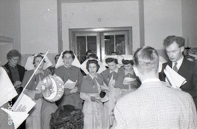 Matron and Nursing Sisters Singing Carols