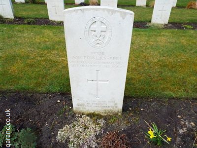 Nurse A W Powers Peel Grave Brookwood Military Cemetery Surrey England