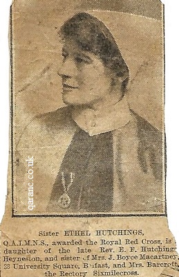 Superintendent Ethel Hutchings QAIMNS