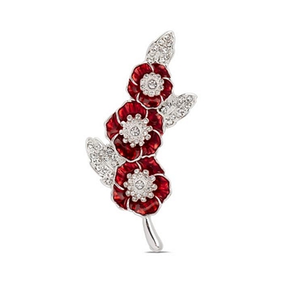 Women of the Armed Forces Poppy Brooch Pin