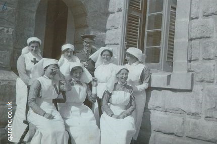 group Red Cross with QAIMNS nurses Malta First World War