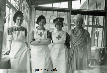Nurses Dressed As Army Patients Shepherd JMRB Thorne 2Lt Johnson  Tidworth Military Hospital 1940