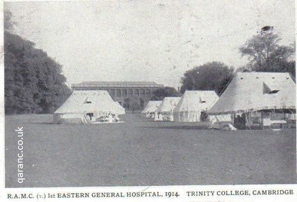 ramc(t)1st eastern general hospital 1914 trinity college cambridge