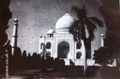 taj mahal sunset agra india 1941